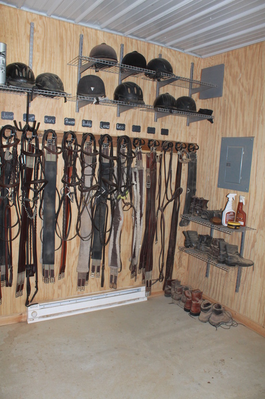 clean, well organized tack rooms